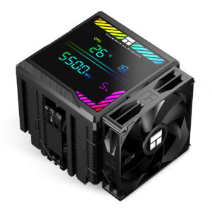 Thermalright Peerless Assassin 140 Digital Black – קירור אוויר כפול מגדלים עם צג דיגיטלי