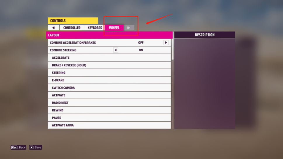 Forza Horizon – מסך HUD & gameplay, הגדרות DATA OUT